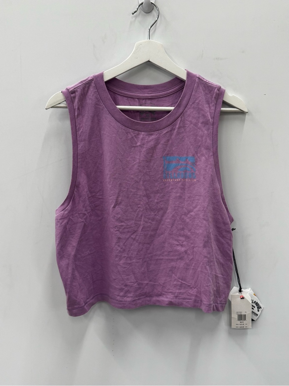 NWT Billabong Adventure Division tank top in Lit Up Lilac Sleeveless muscle tee